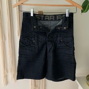 Gstar raw super high waisted shorts